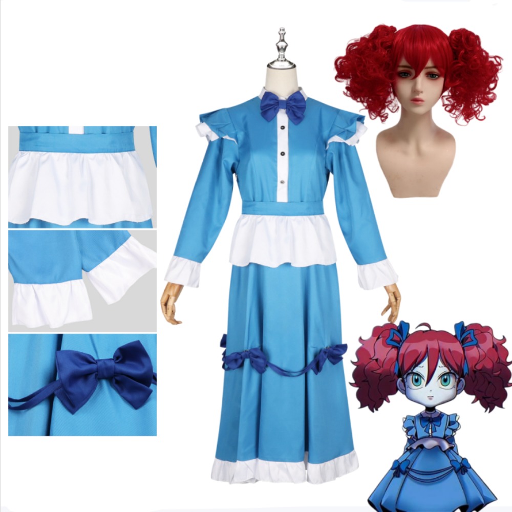 Anime Cosplay With Red Hair - Costume de cosplay Poppy Red Hair,