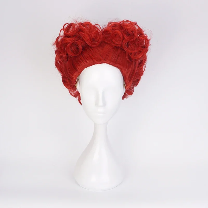 Anime Cosplay With Red Hair - Alice Red Queen Cosplay perruque reine