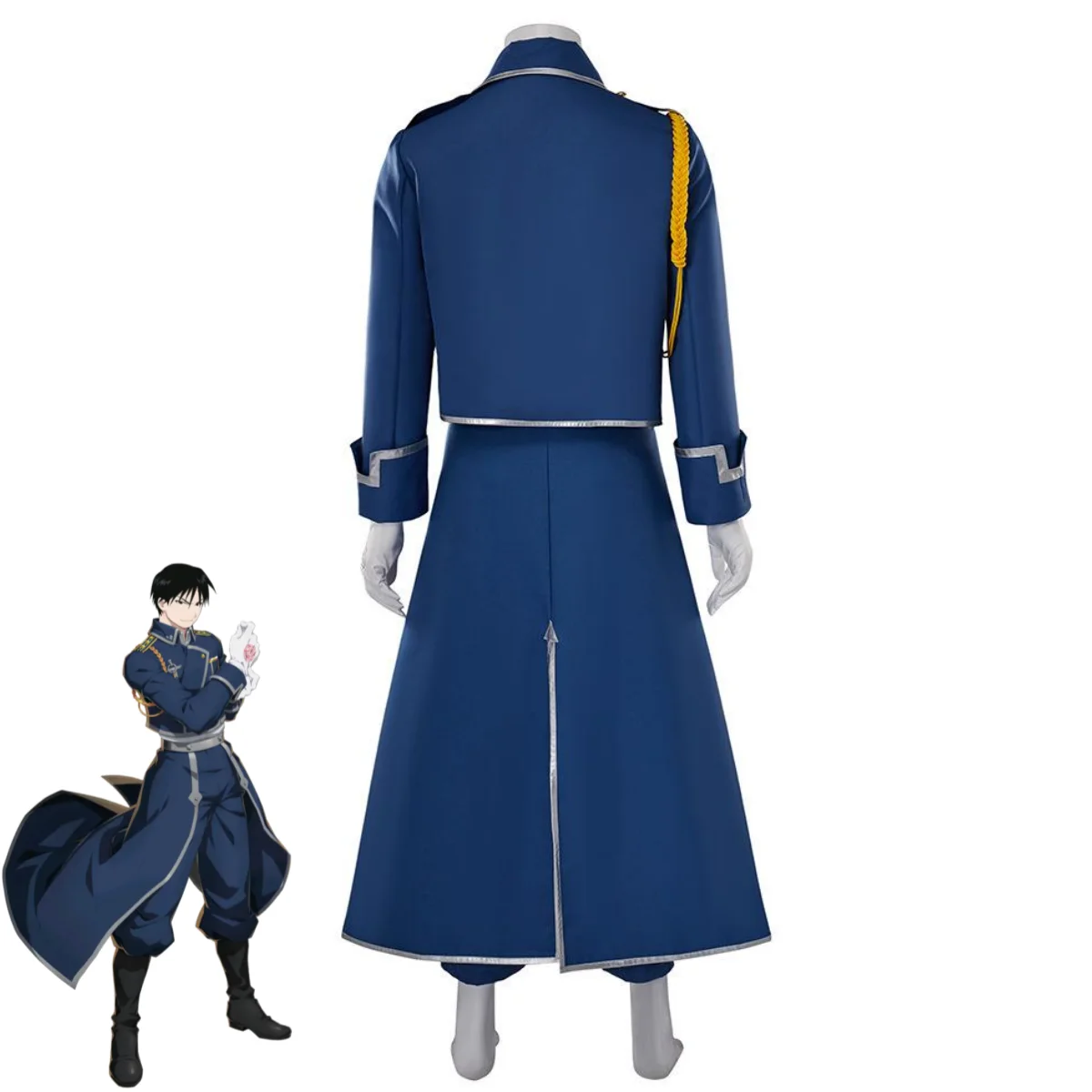 Fullmetal Alchemist Coat - Costume de cosplay Roy Mustang, uniforme