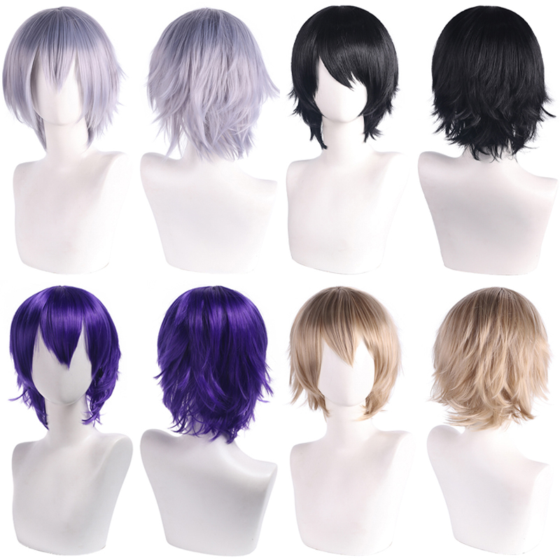 Anime Cosplay Genre - Perruque synthétique de cosplay multifonctionnelle avec