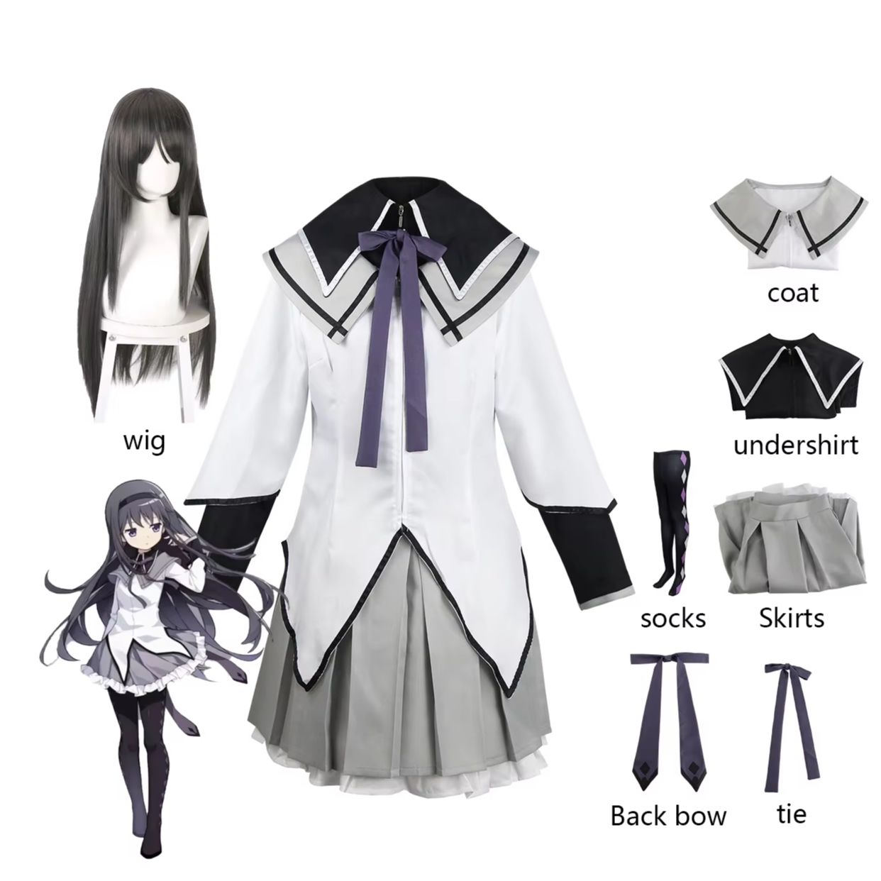 Anime Cosplay Diy - Costume de cosplay Akemi Homura, robe
