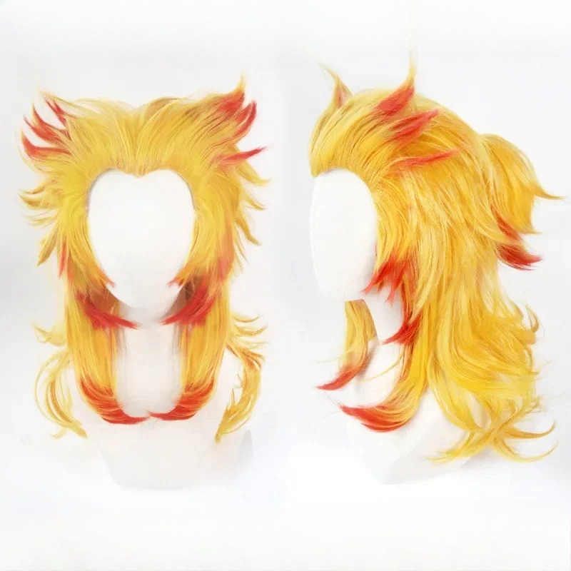 Rengoku Kyoujurou perruque Kim - Anime Cosplay With Red Hair avis et prix
