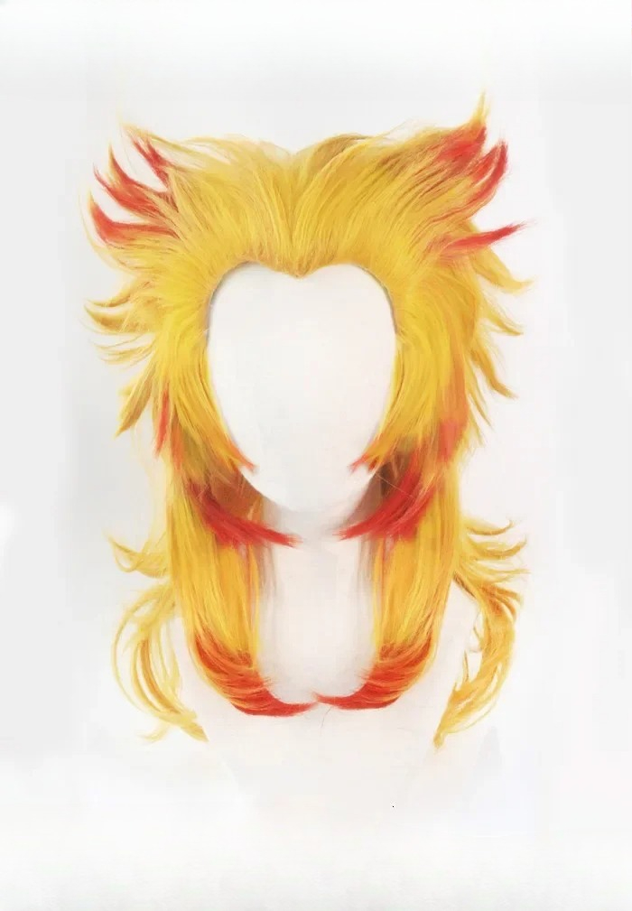 Rengoku Kyoujurou perruque Kim - Anime Cosplay With Red Hair avis et prix