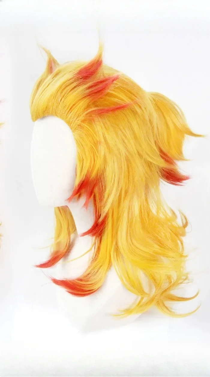 Rengoku Kyoujurou perruque Kim - Anime Cosplay With Red Hair avis et prix