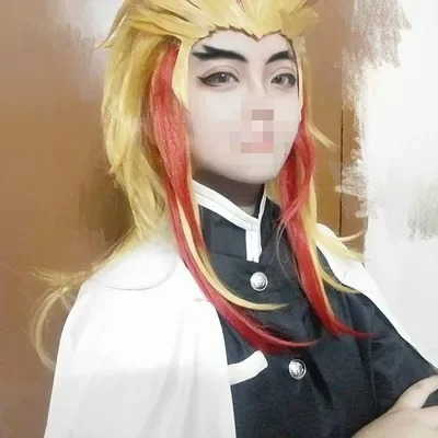 Rengoku Kyoujurou perruque Kim - Anime Cosplay With Red Hair avis et prix