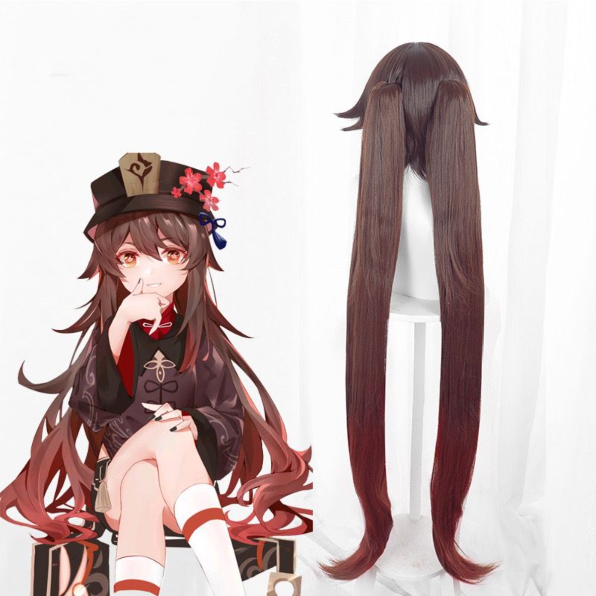 Genshin Impact Hu Tao Cosplay  - Anime Cosplay Duo avis et prix