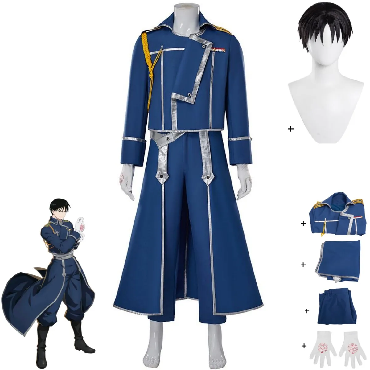 Costume de cosplay Roy Mustang - Fullmetal Alchemist Coat avis et prix